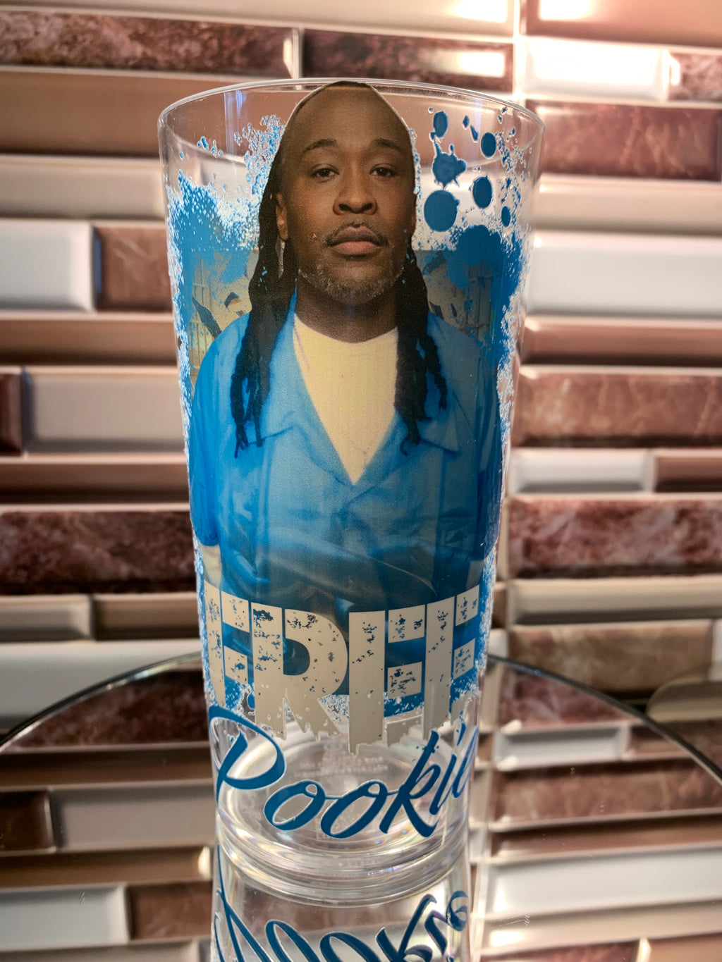 Personalized Design on Hard Plastic Cup -18oz -Set of 4